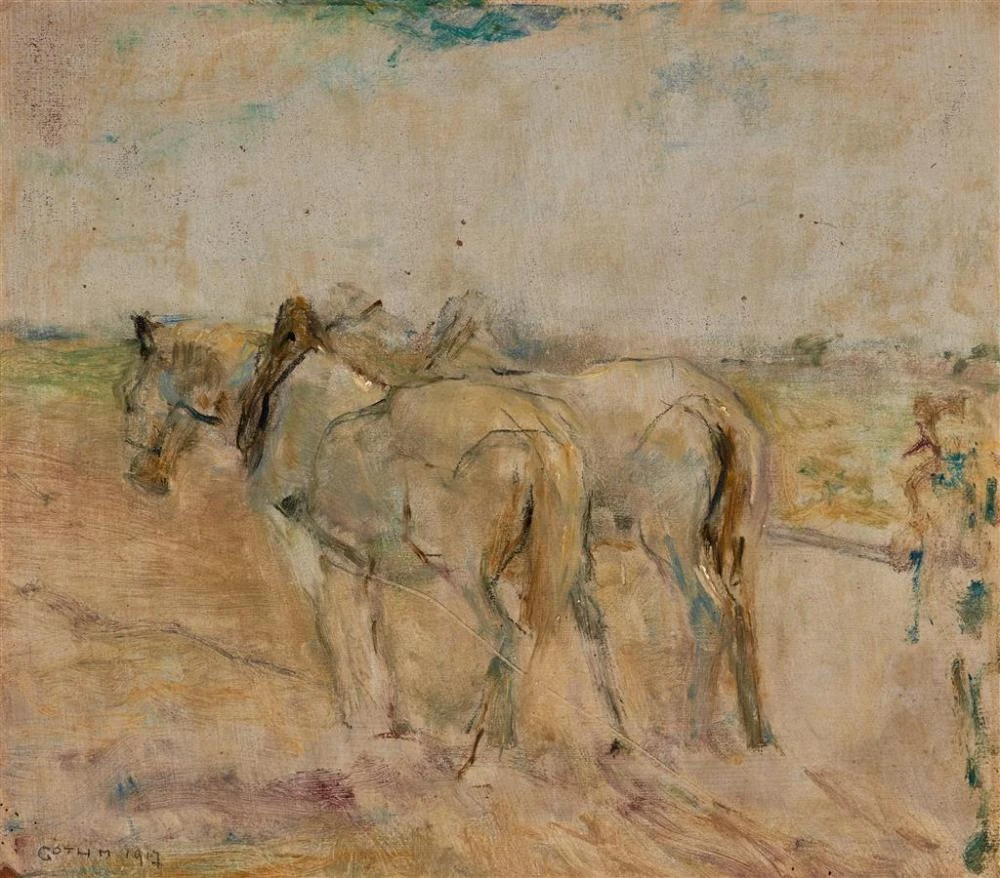 1863-Gother Victor Fyers Mann - Cavalli da aratro, 1917